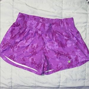 Champion Youth Purple Patterned Athletic Shorts